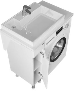 Тумба под раковину для стиральной машины СанТа Лондон 224029 19см белый